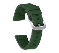 sourcing map Correas de reloj de silicona suave de liberación rápida con hebilla para hombres y mujeres, 22mm, Silicona, No es una piedra preciosa