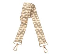 sourcing map Correas de repuesto para bolso, correa de hombro de 1.5 pulgadas de ancho, correas de lona ajustables para bolso, cartera, bolsas de mano con hebilla dorada clara, marrón claro