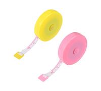 sourcing map Costura Sastre Tela Medición Regla Cinta Métrica 150cm Amarillo Rosa