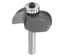 sourcing map Cove - Broca de enrutador de 1/4 pulgadas, vástago de 1-1/8 pulgadas de diámetro 17/32 pulgadas de altura de corte de radio de panel elevado para formación de bordes para carpintería de