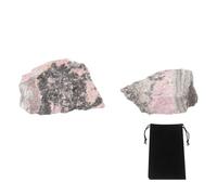 sourcing map Cristales ásperos, piedras preciosas reales crudas con bolsa de terciopelo para relleno de jarrón, decoración inferior de paisaje, One Size, Cristal, Fluorita
