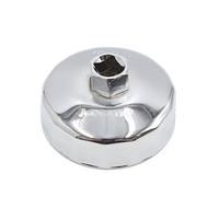 sourcing map Cuadrado 13mm Eje 15 Estrías 76mm Diámetro Interior Llave de Filtro de Aceite de Vehículo Coche