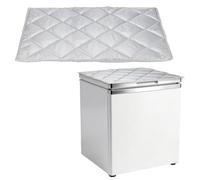 sourcing map Cubierta aislante para congelador, 124.5 x 71.1 cm, cubierta impermeable para refrigerador, protector solar, manta aislante con lámina de aluminio plana e imán para congelador de pecho
