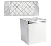 sourcing map Cubierta aislante para congelador, 124.5 x 71.1 cm, cubierta impermeable para refrigerador, protector solar, manta aislante con lámina de aluminio e imán para congelador de pecho