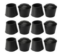 sourcing map Cubierta De Caucho Tapones Extremo De Patas De Mesa, Protector De Piso Deslizante Para Muebles Negro 12 Piezas 12 pcs-16 mm / 5/8 "
