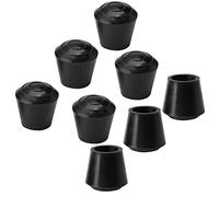 sourcing map Cubierta De Caucho Tapones Extremo De Patas De Mesa, Protector De Piso Deslizante Para Muebles Negro 8 Piezas