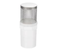 sourcing map Cubierta de filtro de acero inoxidable 304 de 3/4 pulgadas, filtro de succión de entrada de manguera, conectado a tubería de agua de PVC DN20 de 0.75 pulgadas para reducir la entrada