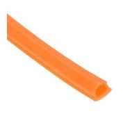 sourcing map Cubierta de ranura de perfil de aluminio, sello plano, naranja, 3 metros, 6 mm, serie 2020 para accesorios de impresora 3D, paquete de 1