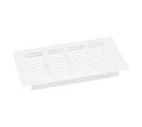 sourcing map Cubierta de Rejilla para Ventilación de Conductos de Aire, 1 Unidad de 200 X 80 mm- Cubierta de Rejilla de Retorno de Aire de Aleación de Aluminio (Blanco)