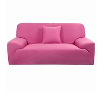 sourcing map Cubierta de sofá Casa Muebles Sillas Amantes de Sentarse Sofa (3 Seater, Fuchsia)