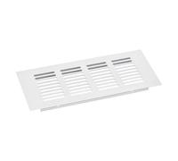 sourcing map Cubierta de ventilación de aire, 1 pieza de 200 x 80 mm, cubierta de ventilación de malla de aleación de aluminio, rejilla de ventilación rectangular para armario de zapatos (plata)