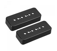 sourcing map Cubierta para pastilla de guitarra de 52 mm, poste P90, doble bobina, carcasa cerrada de plástico para guitarra eléctrica, color negro, paquete de 2