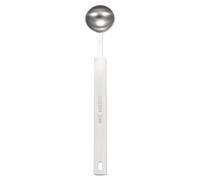 sourcing map Cuchara medidora individual, 1 cucharadita (5 ml), cucharadita/cucharada de acero inoxidable 304, cuchara medidora cuadrada pequeña, cuchara medidora de mango largo
