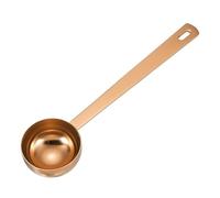 sourcing map Cuchara medidora, mango largo de 25 ml, cucharadita de café, cuchara para café molido, té, azúcar, cocina, hornear, color oro rosa