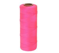 sourcing map Cuerda de Albañil de Nylon Trenzado de 15 mm x 500 Pies para Pesca Jardinería y Manualidades Color Rosa Fluorescente