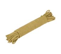 sourcing map Cuerda trenzada de polipropileno de 45 m, 8 mm de diámetro, color marrón para ropa de camping en interiores y exteriores