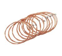 sourcing map Cuerdas para guitarra acústica, Guitarra Accesorios, 85 cm, E-6ª cuerdas, cálidas, brillantes, tono equilibrado, paquete de 10