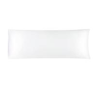 sourcing map Cuerpo Almohada Cubierta Satén Sedoso Cuerpo Fundas Almohada para Cabello y Piel Lujo Enfriamiento Anti-Arrugas Resistente Lavado Blanco 20 "x54"