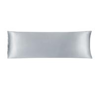 sourcing map Cuerpo Almohada Cubierta Satén Sedoso Cuerpo Fundas Almohada para Cabello y Piel Lujo Enfriamiento Anti-Arrugas Resistente Lavado Plata 20 "x60"