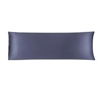 sourcing map Cuerpo Almohada Cubierta Satén Sedoso Cuerpo Fundas Almohada para Cabello y Piel Lujo Enfriamiento Anti-Arrugas Resistente Lavado Gris pizarra 20 "x60"