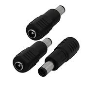 sourcing map DC Alimentación Convertidor 5.5x2.1mm Hembra Enchufe a 7.4x5mm Macho Adaptador Barril Conector 3 Piezas