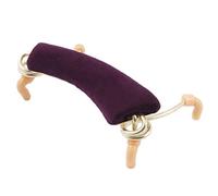 sourcing map Descanso de Hombro de Violin de 1/2 - Almohadilla de Franela Color Bermellón con Marco de Metal