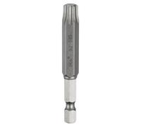 sourcing map Destornillador de cabeza Torx T45, vástago hexagonal de 65 mm de largo, magnética, sin agujero, a prueba de manipulaciones, 6 puntos, destornillador de estrella S2 de acero industrial
