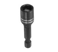 sourcing map Destornillador magnético de tuerca hexagonal de 8 mm, herramienta S2, herramienta de acero con vástago hexagonal de cambio rápido de 1/4 pulgadas para taladros eléctricos,