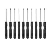 sourcing map Destornillador Mini Torx, cabeza de estrella T2 para reparación de electrónica de gafas de reloj, 10 piezas