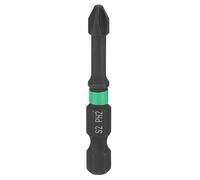 sourcing map Destornillador Phillips de impacto n.º 2 PH2 de 1/4 pulgadas, vástago hexagonal de 50 mm de longitud, varilla magnética de 0.15 pulgadas, destornillador industrial de acero S2 para