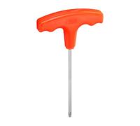 sourcing map Destornillador Torx T25 de longitud 155 mm con mango en T, llave de estrella 45# de acero para electrodomésticos, color naranja