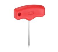 sourcing map Destornillador Torx T7 CR-V de acero con mango en T para soporte de herramientas de espuma CNC