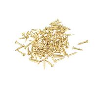 sourcing map Diminutos Latón Clavos 1mmX8mm (DxL) para Madera DIY Decorativos Imágenes Cajas Hogar Accesorios Latón Tono 200Uds