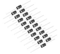 sourcing map Diodo rectificador Schottky 3A 60V Diodos de silicio electrónicos axiales 20pcs para SR360