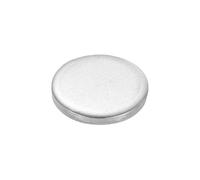 sourcing map Disco de acero inoxidable, 15 mm de diámetro x 2,5 mm de grosor, etiquetas redondas de metal para grabado, etiquetas, manualidades, paquete de 55 unidades