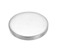 sourcing map Disco de acero inoxidable, 60 mm de diámetro x 5 mm de grosor, etiquetas redondas de metal para grabado, etiquetas de nombre, manualidades, paquete de 2