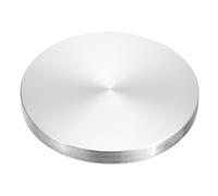 sourcing map Disco de Aluminio En Forma Redonda de 70 mm de Diámetro con Rosca M10, 1 Unidad, Adaptador de Disco de Aluminio para Mesa de Vidrio