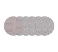 sourcing map Disco de lijado de malla de 125 mm, 50 unidades de papel de lija de grano 220, sin polvo, almohadillas para lijadoras de paneles de yeso para suelos de masilla de yeso