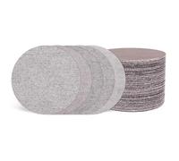 sourcing map Disco de lijado de malla de 150 mm, 90 unidades de papel de lija de grano 80/100/120/150/180/220/320/400/600, sin polvo, para lijadora de paneles de yeso