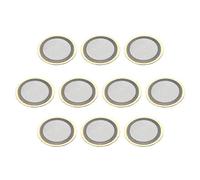 sourcing map Discos piezoeléctricos de 10 mm Pastilla acústica de Transductor, Zumbador de elementos para Batería y Guitarra 10 unidades