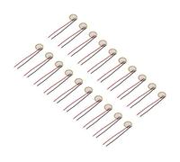sourcing map Discos piezoeléctricos de 10 mm Pastilla acústica de Transductor, Zumbador de elementos para Guitarra CBG 20 unidades