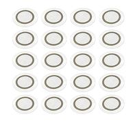 sourcing map Discos piezoeléctricos de 20 mm Pastilla acústica de Transductor, Micrófono, Zumbador para Batería y Guitarra 20 unidades