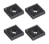 sourcing map Disipador de Calor con Orificio para Paso a Paso Motor,3D Impresora 40x40x11mm Negro 4Uds