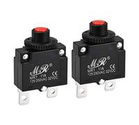 sourcing map Disyuntores Térmicos, Interruptor Protector Sobrecarga Botón Reinicio Manual 125/250AC 11A