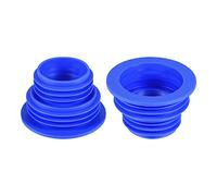 sourcing map Drenaje Tubería Sello Manguera Silicona Tapón Alcantarillado Sellado Anillo Conector para Cocina Baño, Paquete de 2 Azul