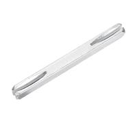 sourcing map Eje de perilla de puerta, barra de husillo de repuesto de 90 mm de largo, pieza cuadrada de repuesto para montaje de muebles, proyectos de bricolaje, tono plateado