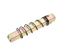 sourcing map Eje de perilla de puerta, barra de repuesto de 65 mm con resorte límite, piezas de repuesto de husillo recto vintage para cerraduras mecánicas (tono dorado, 7 mm)