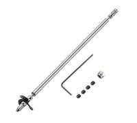 sourcing map Eje de transmisión W Hélice universal, eje de 250 mm de largo, manga de 200 mm, hélice de acero inoxidable de 36 mm, paleta de 3 palas para eje de motor de 3 mm, kit de montaje de