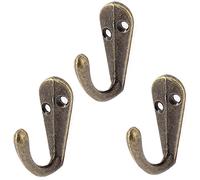 sourcing map El Dormitorio de Estilo Vintage en Pared Gancho de 3 Piezas