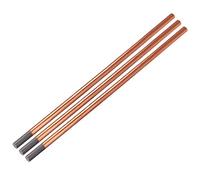 sourcing map Electrodos Revestido de Cobre de Varillas de Carbono 25/64 "3 PCS